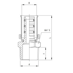PERFEXIM NYPEL REDUKCJA ZAPRASOWYWANY GZ 901 16 x 1/2" 62-901-1615-000